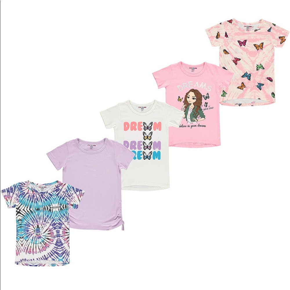 Just 2 Cute 5pk girls tshirts